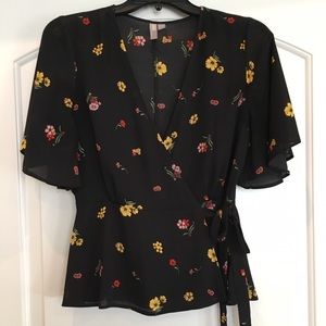 ASOS tea wrap blouse size 6